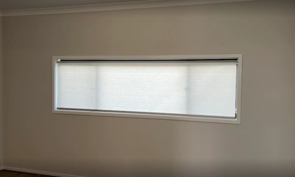 white light filtering privacy roller blind for clerestory window