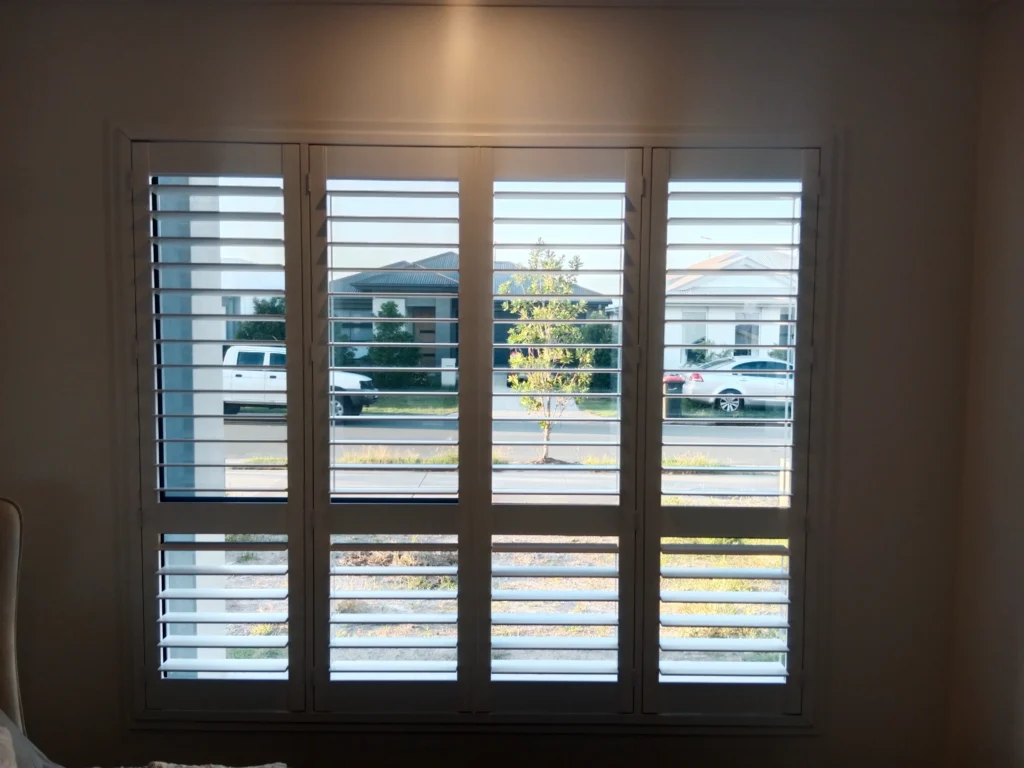 four panels shutter open