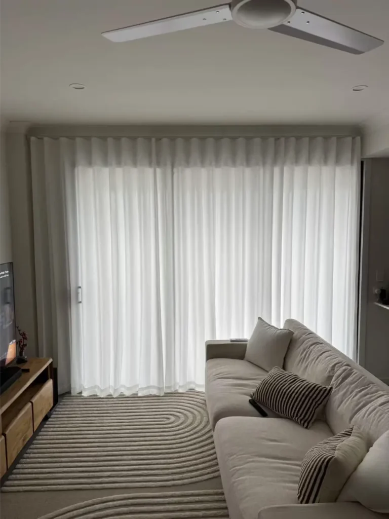 sheer for sliding door in living