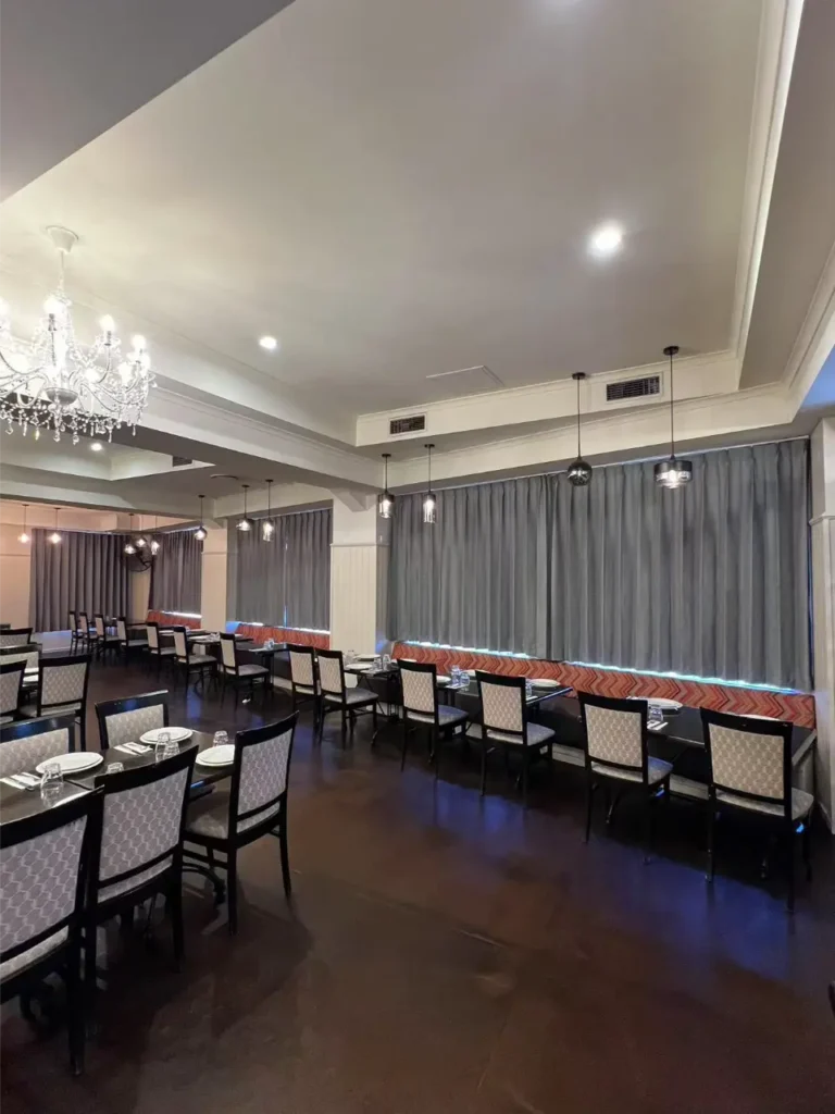 restaurant pinch curtain