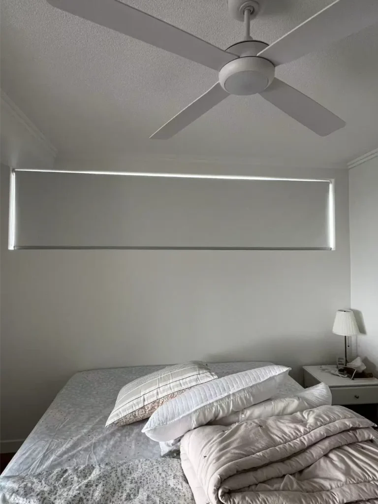 blockout roller nlinds n bedroom