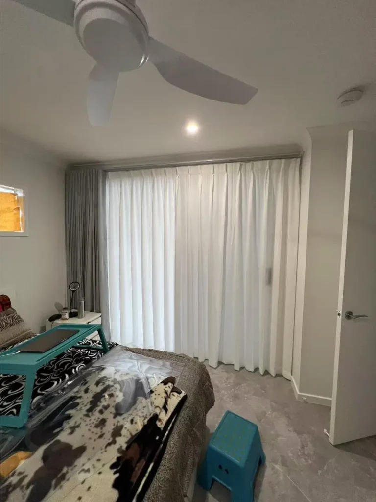 living sliding door curtain with sheer